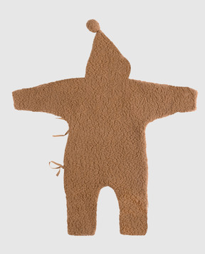 Binibamba Детский коричневый комбинезон из шерсти мериноса SNUGGLESUIT