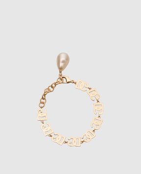 Dolce&Gabbana Золотой браслет с логотипом DG WBP6L3W1111
