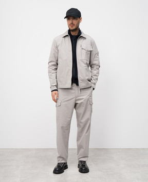 Stone Island Серый карго со съемным патчем логотипа K1S153100008S00F1