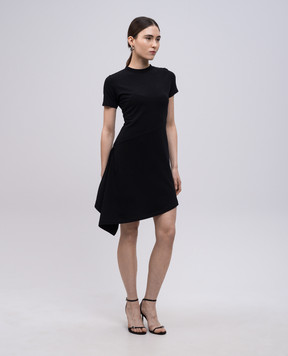 Vetements Чорна сукня міні з логотипом WA66DR680B