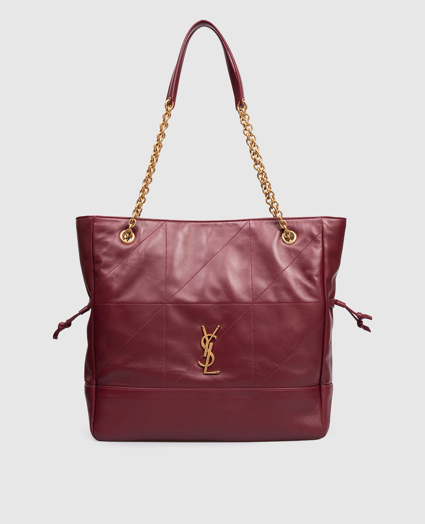 

Бордовая кожаная сумка-тоут JAMIE, Бордовый, Сумки на плечо