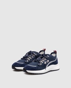 Bally Синие комбинированные кроссовки Outline MSK09WTE037