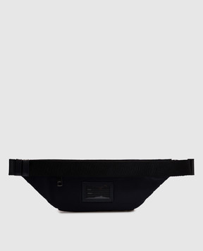 Dolce&Gabbana Синя поясна сумка з фактурним логотипом BM2218AG182