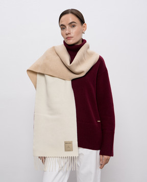 Woolrich Бежевый шарф из шерсти CFWWAC2009FRUT5142
