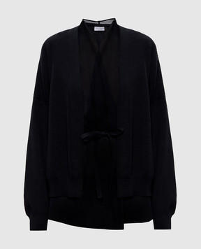 Brunello Cucinelli Черный кардиган со съемным жилетом M19257706