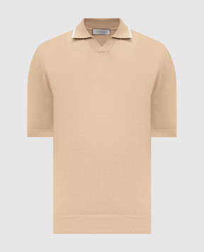 Canali Бежевое поло MK02261C1051