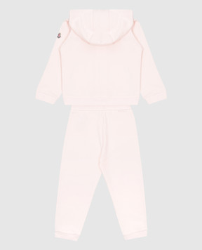 Moncler ENFANT Дитячий рожевий спортивний костюм з логотипом K19518M00004899AR