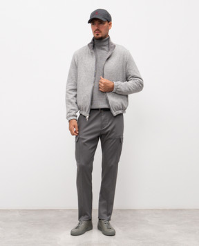 Cashmere&Whiskey Серые карго с шерстью 02583R0498