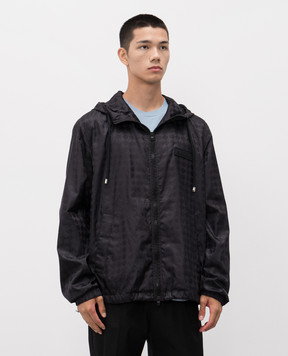 AMIRI Черная ветровка в монохромный узор AMOULW1039