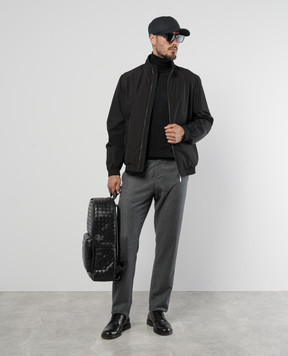 Canali Чорний гольф з вовни MK00077C0020