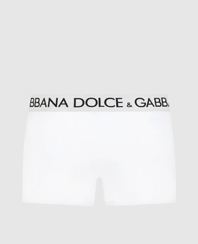 Dolce&Gabbana Белые трусы-боксеры с логотипом M4B97JONN97