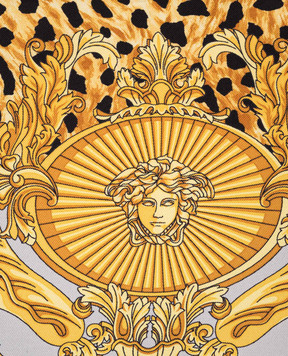 Versace Платок из шелка в принт 10016001A16344