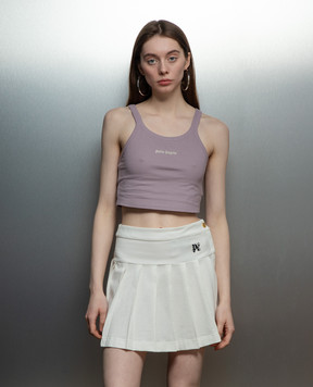 Palm Angels Фіолетовий топ з вишивкою логотипа PWAD060S24FAB002