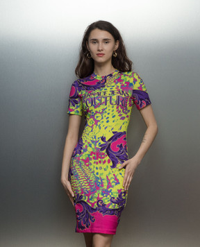 Versace Jeans Couture Сукня з принтом логотипа 76HAO9P9JS329