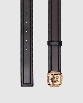 Versace Черный кожаный ремень La Medusa 10160691A11250