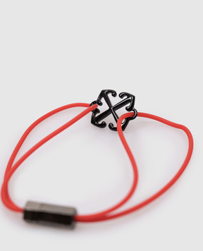 Off-White Червоний браслет Arrow  OMOA10AF24MET001