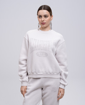 Alexander Wang Белый утепленный свитшот с принтом логотипа 4CC2251539