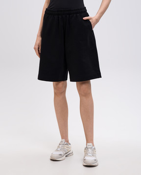 Vetements Чорні шорти з вишивкою логотипа UA66SS610Bw