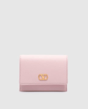 Valentino Розовая кожаная сумка-картхолдер VLogo 6W2P0AL0SNP