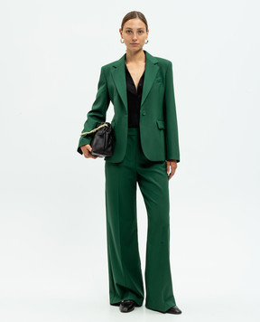 Max Mara Weekend Зелені штани VISIVO з вовни VISIVO