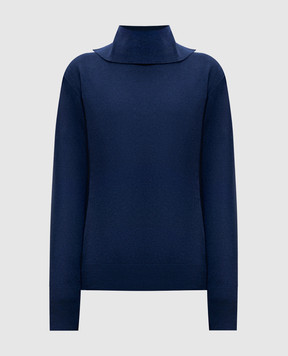 Jil Sander Синий свитер из кашемира J02GP0015J13201