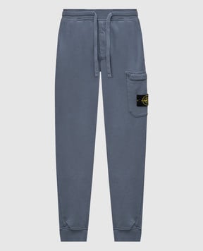 Stone Island Голубые джоггеры с патчем логотипа K1S156200011S0051