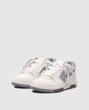 Off-White Білі шкіряні кросівки Оut Оf Оffice OMIA189S25LEA001