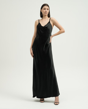 Ann Demeulemeester Черное платье макси Nura 2401WDR27FA425
