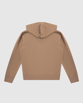 C.P. Company Детская бежевая спортивная куртка с логотипом CUF01ALCA761014