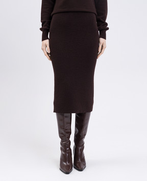 Tom Ford Коричнева спідниця з кашеміром GCK247YAX930