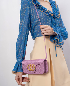 Valentino Рожева сумка крос-боді з емблемою VLogo Signature 6W0B0R24LDG