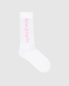 Palm Angels Дитячі білі шкарпетки з логотипом PGRA005C99KNI005