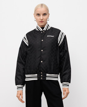 Palm Angels Чорний бомбер з логотипом PMEH037F25FAB001w
