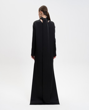 Tom Ford Черное платье мини асимметричного кроя AB3613FAX1653