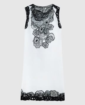 Jil Sander Біла сукня міді з мереживом J02CT0326J45002