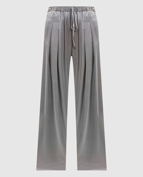 Ermanno Scervino Сірі штани із шовку D472P307HKC