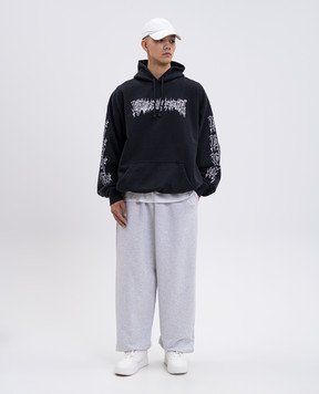 Vetements Чорне худі з контрастним принтом Cradle of Filth UCF76HD100B