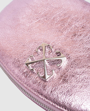 Off-White Розовая кожаная косметичка Arcade Beauty OWNS029F24LEA002