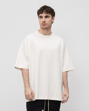 Fear of God Бежевая футболка с патчем логотипа FGE250520VISm