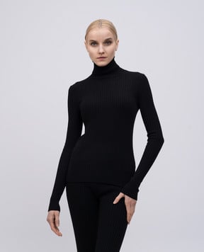 Dolce&Gabbana Черный гольф из шерсти в рубчик FXW37TJCVXG