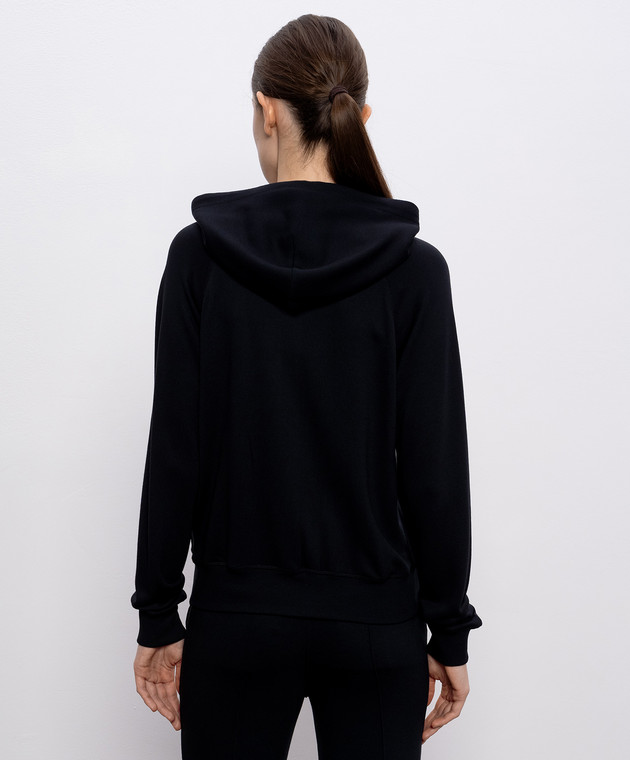 Tom Ford Черная спортивная куртка с логотипом FLJ064JEX141 изображение 4