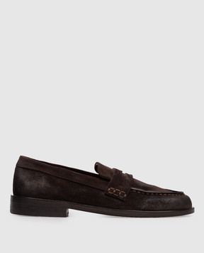 Marsell Коричневые замшевые лоферы Mocasso MW8650P024