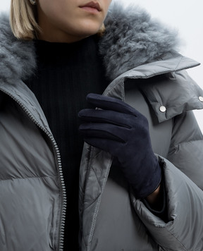 Sermoneta Gloves Сині шкіряні рукавички M39