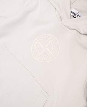 Stone Island Детское голубое худи с вышивкой логотипа эмблемы. K1S166100019S01411012