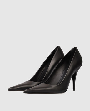 Vetements Чорні шкіряні туфлі WH76HE500B