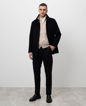 Cashmere&Whiskey Синяя куртка из кашемира CW0021000