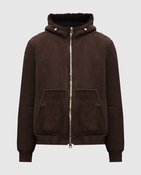 Brett Johnson Коричнева дублянка з капюшоном FW25L50ALPESP