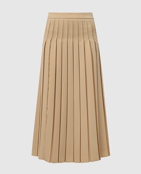 Max Mara Бежева спідниця плісе LUISA LUISA