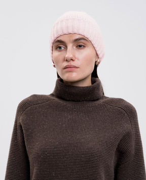 Allude Рожева шапка з кашеміру 25511224