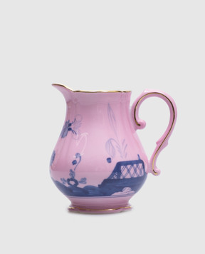 Ginori 1735 Розовый фарфоровый молочник из коллекции Oriente Italiano 003RG00FLT000G00124500